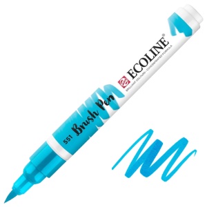Talens Ecoline Watercolor Brush Pen Sky Blue Light 551