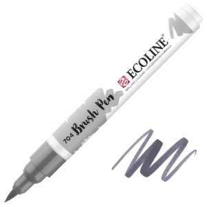 Talens Ecoline Watercolor Brush Pen Grey 704