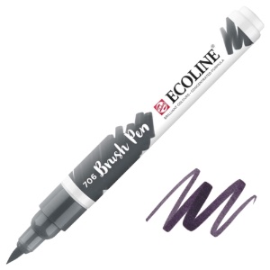 Talens Ecoline Watercolor Brush Pen Deep Grey 706