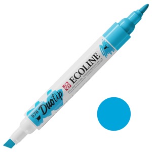 Ecoline Duotip Marker 578 Sky Blue (Cyan)