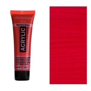 Amsterdam Acrylics Standard Series 20ml Transparent Red Medium