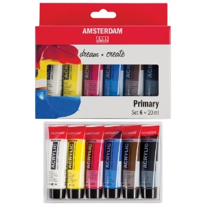 Amsterdam Acrylic Standard Series 6 x 20ml Set Primary