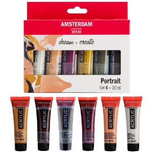 Amsterdam Acrylic Standard Series 6 x 20ml Set Portrait