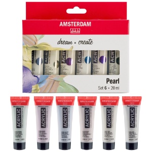 Amsterdam Acrylic Standard Series 6 x 20ml Set Pearlescent