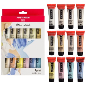 Amsterdam Acrylic Standard Series 12 x 20ml Set Pastel