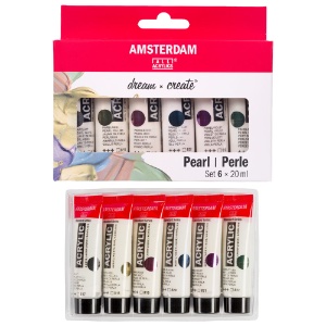Amsterdam Acrylic Standard Series 6 x 20ml Set Pearlescent