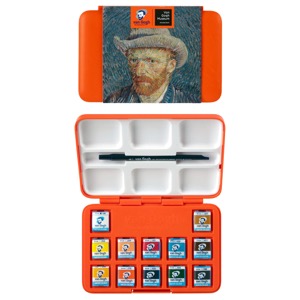 Van Gogh Watercolor 18 Pan W/2 Tubes Plastic Pocket Box – CL Gifts and  Collectibles