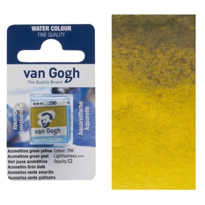 Van Gogh Watercolour Half Pan Azomethine Green Yellow