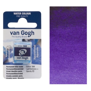 Van Gogh Watercolour Half Pan Permanent Blue Violet
