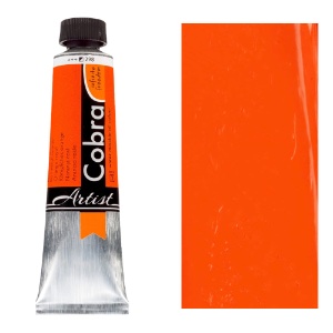Cobra Water Mixable Oil Color 40ml Royal Orange