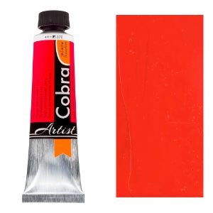 Cobra Water Mixable Oil Color 40ml Permanent Red Light