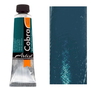 Cobra Water Mixable Oil Color 40ml Ultramarine Green