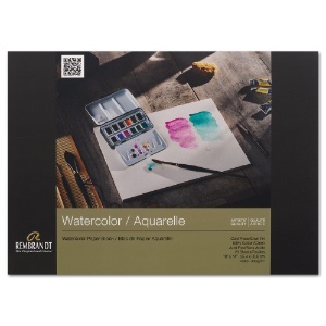 Rembrandt 100% Cotton Watercolor Paper Block 140lb 20 Sheets 10"x14" CP