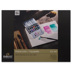 Rembrandt 100% Cotton Watercolor Paper Block 140lb 20 Sheets 12"x16" CP
