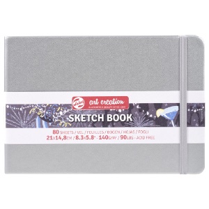 Talens Art Creation Sketchbook 80 Sheets 8.3"x5.8" Silver