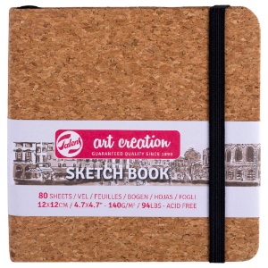 Talens Art Creation Sketchbook 80 Sheets 4.7"x4.7" Cork