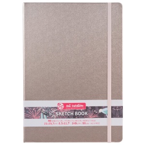 Talens Art Creation Sketchbook 80 Sheets 8.3"x11.7" Pink Champagne