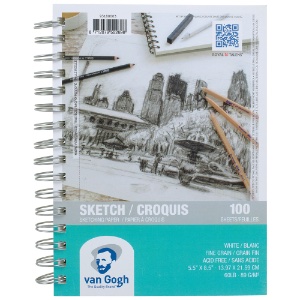 Van Gogh Sketch Paper Pad 60lb 100 Sheets 5.5"x8.5"