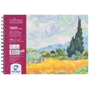 Van Gogh A4 National Gallery Drawing Paper Spiral Pad 40 Sheets 8.3"x11.7"