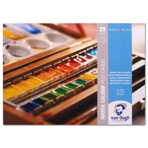 Royal Talens Van Gogh Watercolor Paper Postcard 140lb 25 Sheets 4.1"x5.8" CP