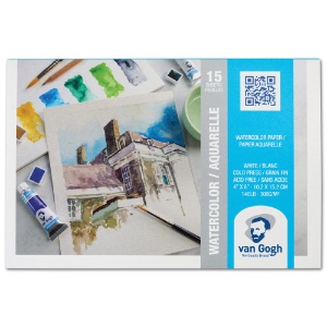 Van Gogh Watercolor Paper Pad 140lb 15 Sheets 4"x6" CP