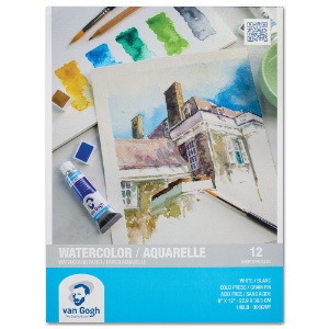 Van Gogh Watercolor Paper Pad 140lb 12 Sheets 9"x12" CP