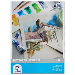 Van Gogh Watercolor Paper Pad 140lb 12 Sheets 11"x15" CP