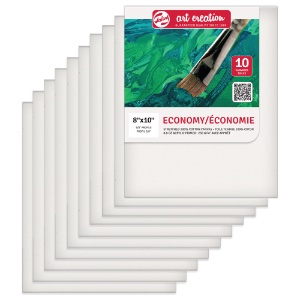 Talens Art Creation Economy Cotton Stretched Canvas 10 Pack 8"x10"