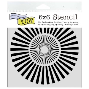 The Crafter's Workshop Stencil 6"x6" Sunburst