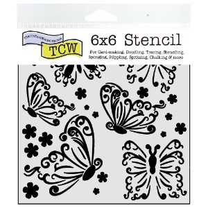 The Crafter's Workshop Stencil 6"x6" Butterflies
