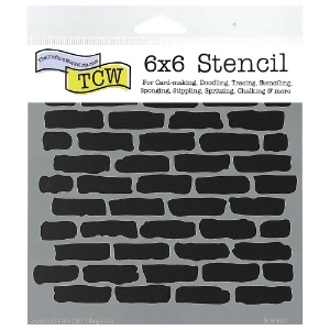 The Crafter's Workshop Stencil 6"x6" Bricks