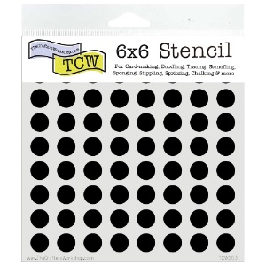 The Crafter's Workshop Stencil 6"x6" Circle Grid