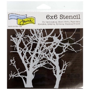 The Crafter's Workshop Designs By Jamie Stencil 6"x6" Branches