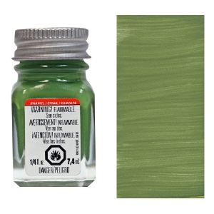 Testors Enamel Paint 0.25oz Flat OC Green