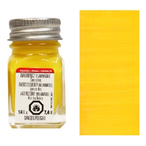 Testors Enamel Paint 0.25oz Flat Yellow