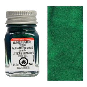 Testors Enamel Paint 0.25oz Green Metal Flake