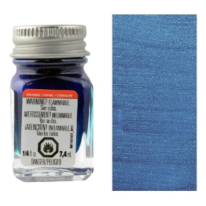 Testors Enamel Paint 0.25oz Blue Metal Flake