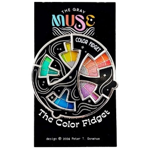 The Gray Muse Fidget Enamel Pin The Color Wheel Fidget