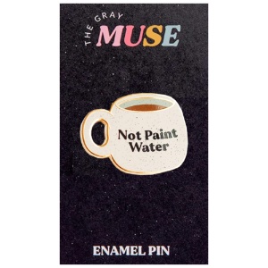 The Gray Muse Enamel Pin Not Paint Water Cup