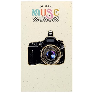 The Gray Muse Enamel Spinning Pin DSLR Camera V2