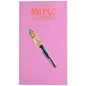The Gray Muse Ename Pin Rainbow Brush V2