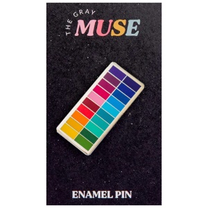 The Gray Muse Enamel Pin Slim Color Palette
