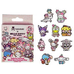 Tokidoki x Hello Kitty & Friends Blind Box Enamel Pin Sakura Festival