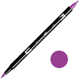 Tombow Dual Brush Pen 685 Deep Magenta