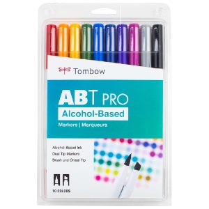 Tombow ABT PRO Alcohol Marker 10 Pack Bold Palette