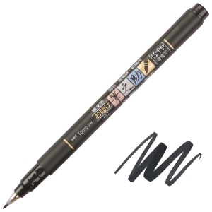 Tombow Fudenosuke Brush Pen Soft Tip Black