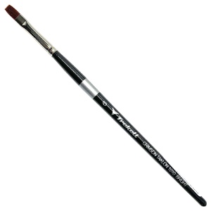 Trekell Crimson Taklon Synthetic 6" Short Brush Series 1010 Bright #6
