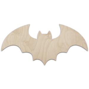 Trekell Block Wood Panel Vampire Bat