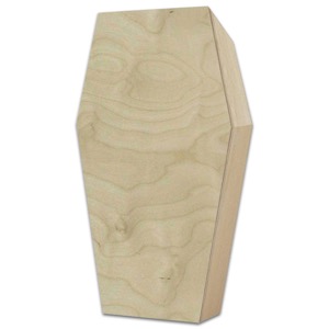 Trekell Cradled Wood Panel Coffin