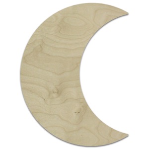 Trekell Block Wood Panel Crescent Moon